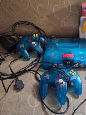 Nintendo 64 Console with games expansion pak controllers